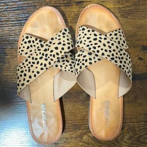 Soda Leopard Print Sandal
